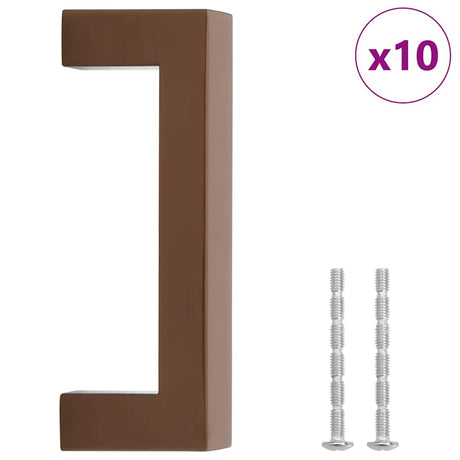 VidaXL Griffe 10 Stück 96 mm Edelstahl bronzefarben