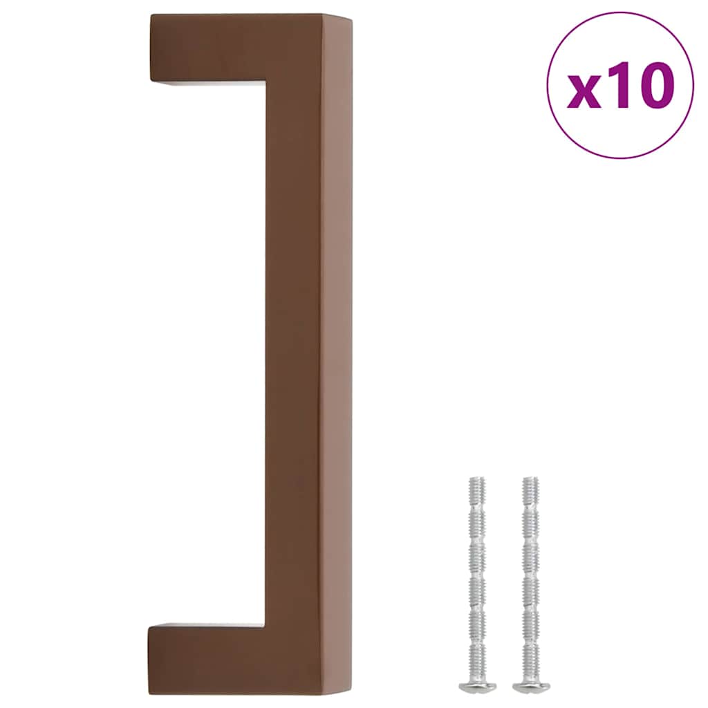 VidaXL Griffe 10 Stück 128 mm Edelstahl bronzefarben
