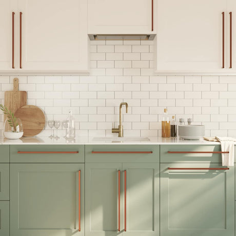 VidaXL Griffe 5 Stück 480 mm Edelstahl bronzefarben