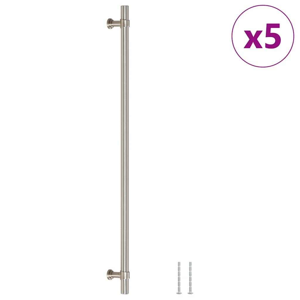VidaXL Griffe 5 Stück 320 mm Edelstahl silberfarben