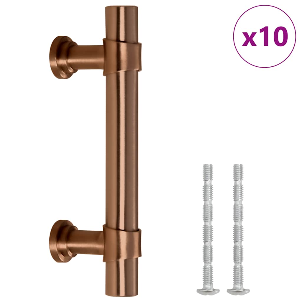 VidaXL Griffe 10 Stück 64 mm Edelstahl bronzefarben