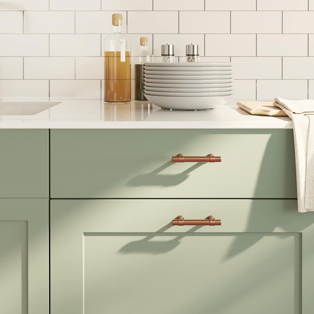 VidaXL Griffe 10 Stück 64 mm Edelstahl bronzefarben