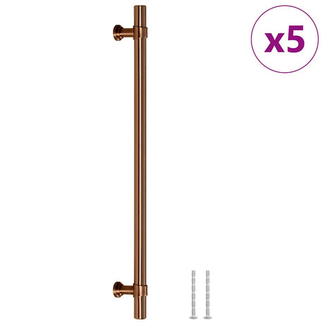 VidaXL Griffe 5 Stück 480 mm Edelstahl bronzefarben