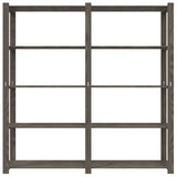 Vidaxx Lagerregal 5-lagig 170x38x170 cm massives Kiefernholz grau