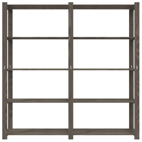 Vidaxx Lagerregal 5-lagig 170x38x170 cm massives Kiefernholz grau