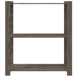 Vidaxx Lagerregal 3-lagig 80x38x90 cm massives Kiefernholz grau