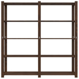 Vidaxx Lagerregal 5-lagig 170x38x170 cm massives Kiefernholz braun
