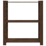 Vidaxx Lagerregal 3-lagig 80x38x90 cm massives Kiefernholz braun