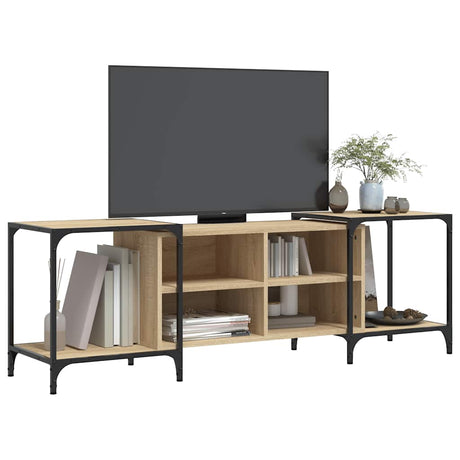 Vidaxl tv-meubel 153x37x50 cm bewerkt hout sonoma eikenkleurig