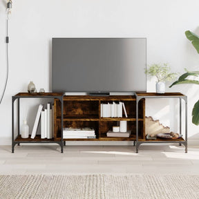 Vidaxl tv-meubel 153x37x50 cm bewerkt hout gerookt eikenkleurig