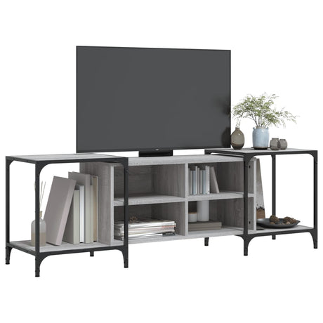 Vidaxl tv-meubel 153x37x50 cm bewerkt hout grijs sonoma eikenkleurig