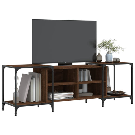 Vidaxl tv-meubel 153x37x50 cm bewerkt hout bruin eikenkleur