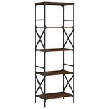 Vidaxl boekenkast 5-laags 59x35x171 cm bewerkt hout bruin eikenkleur