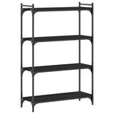 Vidaxl boekenkast 4-laags 80x30x120 cm bewerkt hout zwart