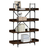 Vidaxl boekenkast 4-laags 100x33x145,5 cm bewerkt hout gerookt eiken