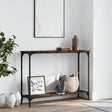 Vidaxl wandtafel 101x30,5x75 cm bewerkt hout gerookt eikenkleurig