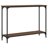 Vidaxl wandtafel 101x30,5x75 cm bewerkt hout bruin eikenkleur