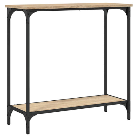 Vidaxl consoletafel sonoma eiken 75x30,5x75 cm bewerkt hout