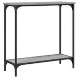 Vidaxl wandtafel 75x30,5x75 cm bewerkt hout grijs sonoma
