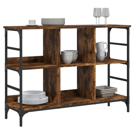 Vidaxl dressoir 102x32x73,5 cm bewerkt hout gerookt eikenkleurig