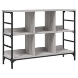 Vidaxl dressoir 102x32x73,5 cm bewerkt hout grijs sonoma eikenkleurig