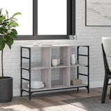 Vidaxl dressoir 102x32x73,5 cm bewerkt hout grijs sonoma eikenkleurig