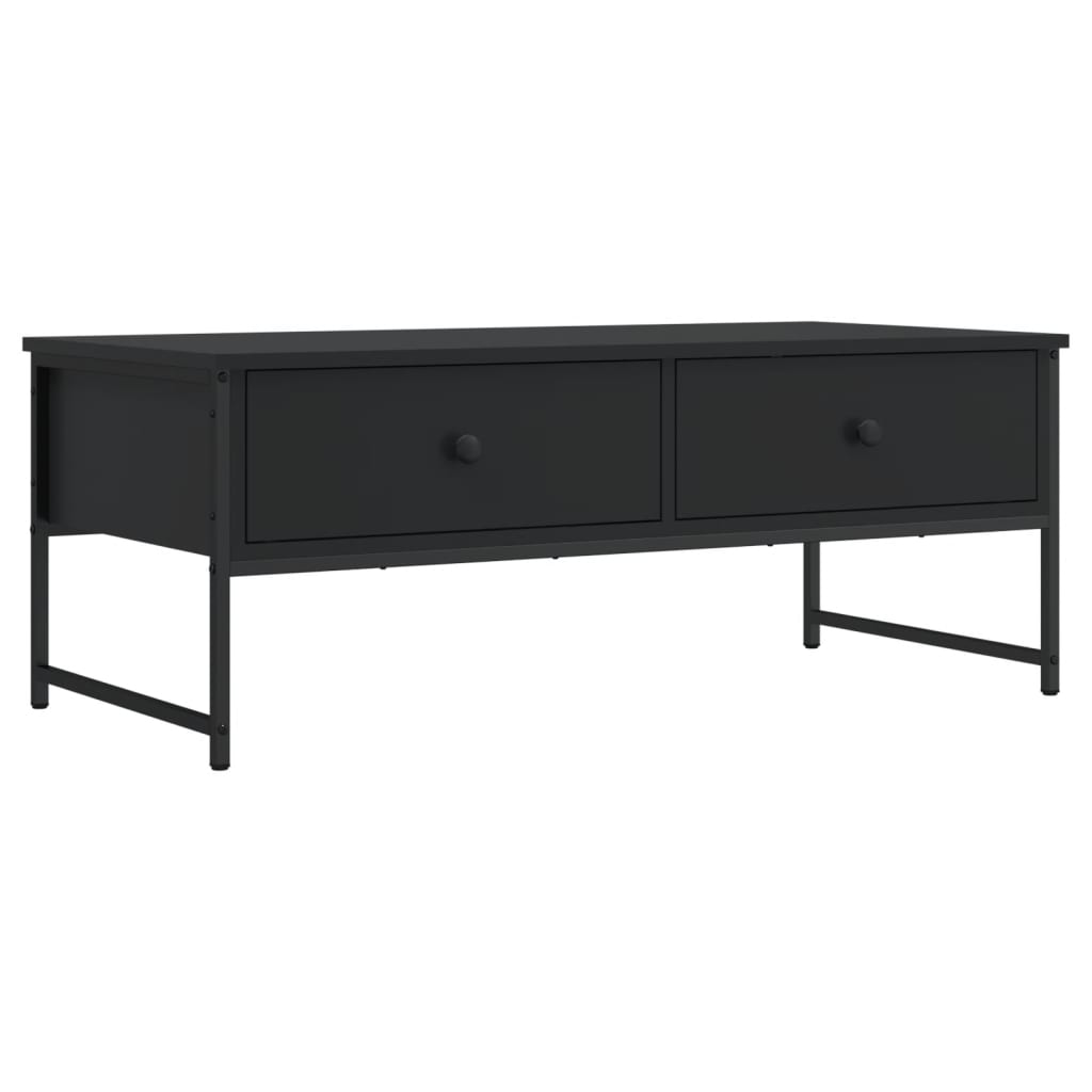 Vidaxl salontafel 101x49x39,5 cm bewerkt hout zwart