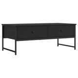 Vidaxl salontafel 101x49x39,5 cm bewerkt hout zwart