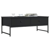 Vidaxl salontafel 101x49x39,5 cm bewerkt hout zwart