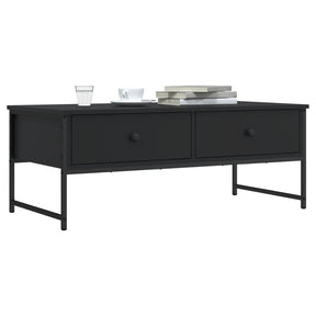 Vidaxl salontafel 101x49x39,5 cm bewerkt hout zwart