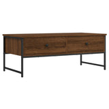 Vidaxl salontafel 101x49x39,5 cm bewerkt hout bruin eikenkleur