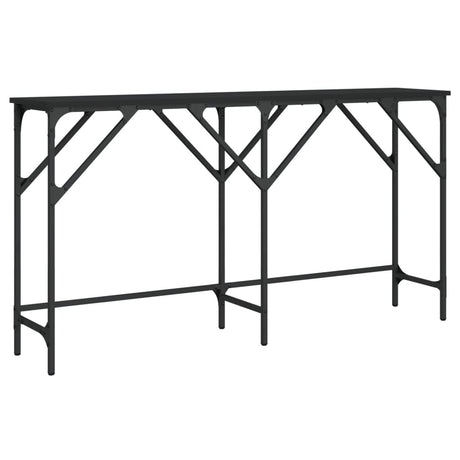 Vidaxl wandtafel 140x29x75 cm bewerkt hout zwart
