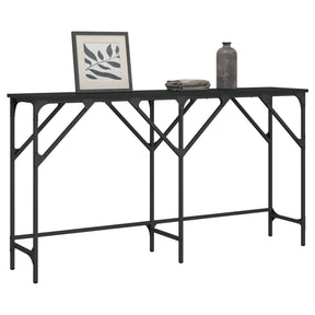 Vidaxl wandtafel 140x29x75 cm bewerkt hout zwart