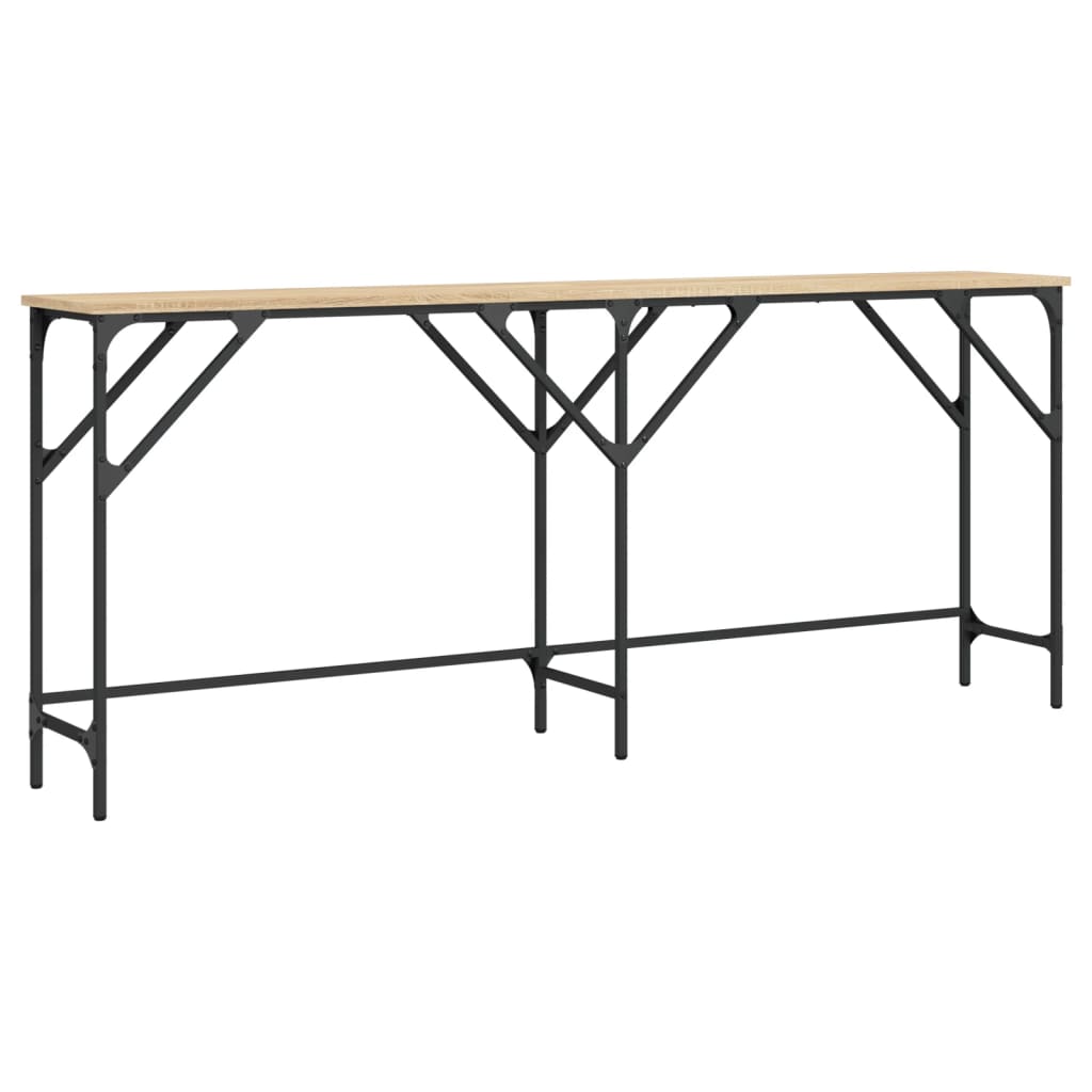 Vidaxl wandtafel 180x29x75 cm bewerkt hout sonoma eikenkleurig