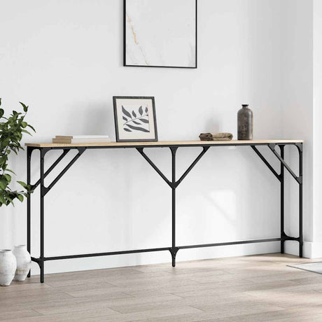 Vidaxl wandtafel 180x23x75 cm bewerkt hout sonoma eikenkleurig