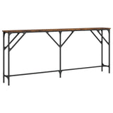 Vidaxl wandtafel 180x23x75 cm bewerkt hout gerookt eikenkleurig