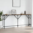 Vidaxl wandtafel 180x23x75 cm bewerkt hout gerookt eikenkleurig