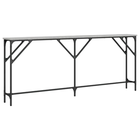 Vidaxl wandtafel 180x23x75 cm bewerkt hout grijs sonoma eikenkleurig