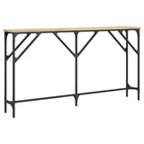 Vidaxl wandtafel 140x23x75 cm bewerkt hout sonoma eikenkleurig