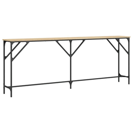 Vidaxl wandtafel 200x29x75 cm bewerkt hout sonoma eikenkleurig