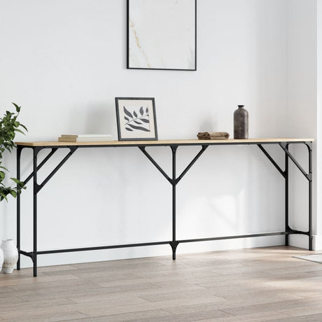 Vidaxl wandtafel 200x29x75 cm bewerkt hout sonoma eikenkleurig