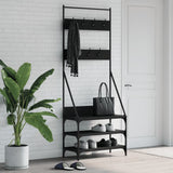 VidaXL Kleiderständer mit Schuhablage 72x34x184 cm schwarz