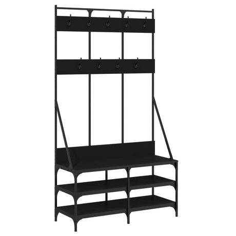 Vidaxx Kleiderständer mit Schuhablage 100x40x184 cm schwarz