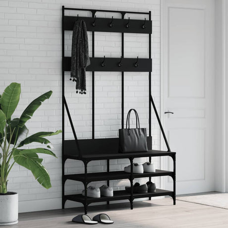Vidaxx Kleiderständer mit Schuhablage 100x40x184 cm schwarz