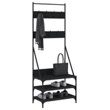 Vidaxx Kleiderständer mit Schuhablage 70x40x184 cm schwarz