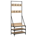 VidaXL Kleiderständer mit Schuhregal 70x40x184 cm Sonoma-Eiche
