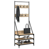 VidaXL Kleiderständer mit Schuhregal 70x40x184 cm Sonoma-Eiche