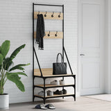 VidaXL Kleiderständer mit Schuhregal 70x40x184 cm Sonoma-Eiche
