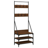 Vidaxx Kleiderständer mit Schuhregal 70x40x184 cm, Farbe Eiche braun