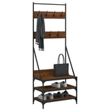 Vidaxx Kleiderständer mit Schuhregal 70x40x184 cm, Farbe Eiche braun